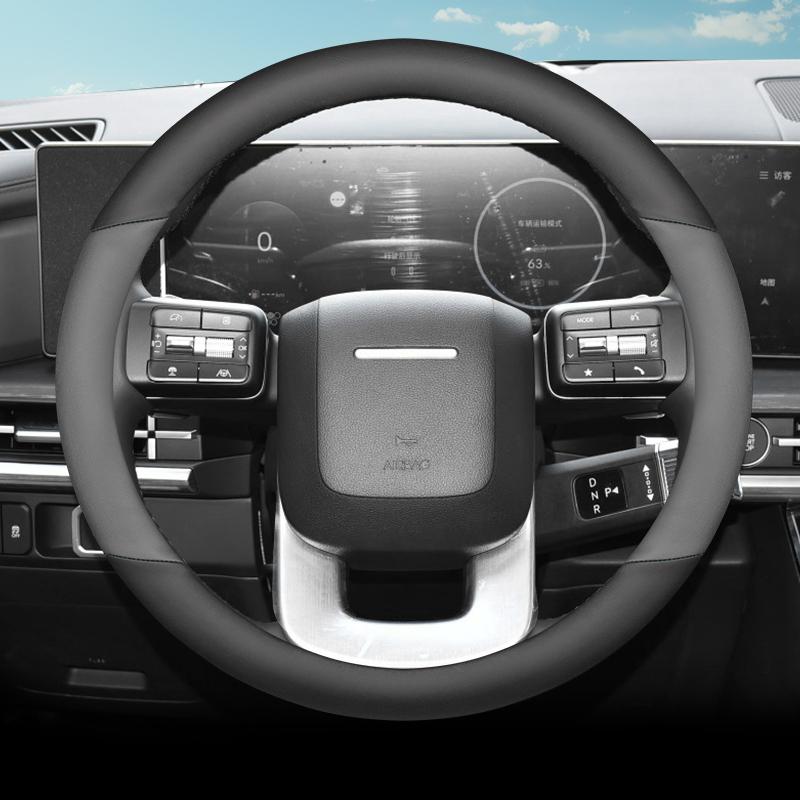 Leder Auto Lenkradabdeckung für Hyundai Santa Fe Mx5 2024 2025 2026 Zubehör