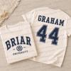 Graham  Design Cotton Tshirt Off Campus Briar University TV Series Tshirt Summer Cotton Women Unisex Tees Loose Fashion Beach Tee