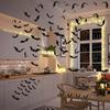 Halloween Decoration 3D Black PVC Bat Halloween Party DIY Decor Wall Sticker Bar Room Halloween Party Scary Decos Props