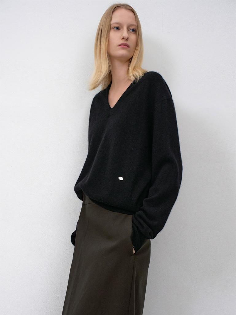 ATELIER NAIN Essential Unbalanced Wrap Skirt(Sk-5067)