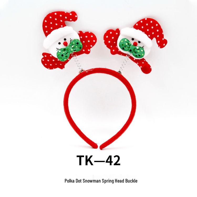 Christmas Tree & Reindeer Antler Sequin Headband for Adults & Kids - Festive Holiday Party Decoration