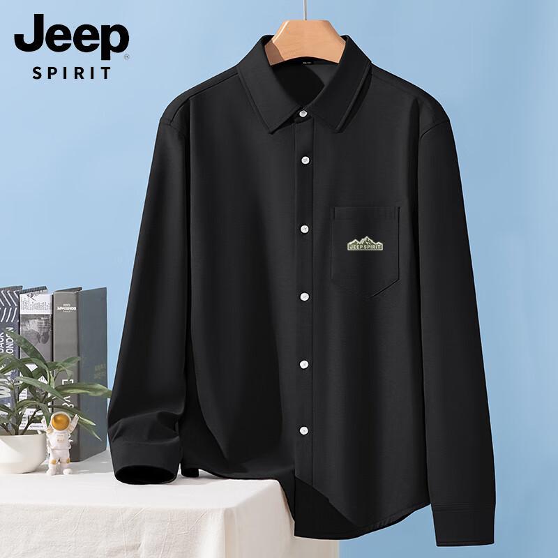 Мужская рубашка-куртка JEEP SPIRIT на флисовой подкладке, оксфордская, на пуговицах L