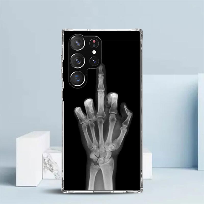 Autumu X Ray Hand Bones Soft Cover for Samsung Galaxy S25 Edge S26 S24 S23 Ultra Phone Case S22 S21 Plus S20 FE Print Pattern Sh
