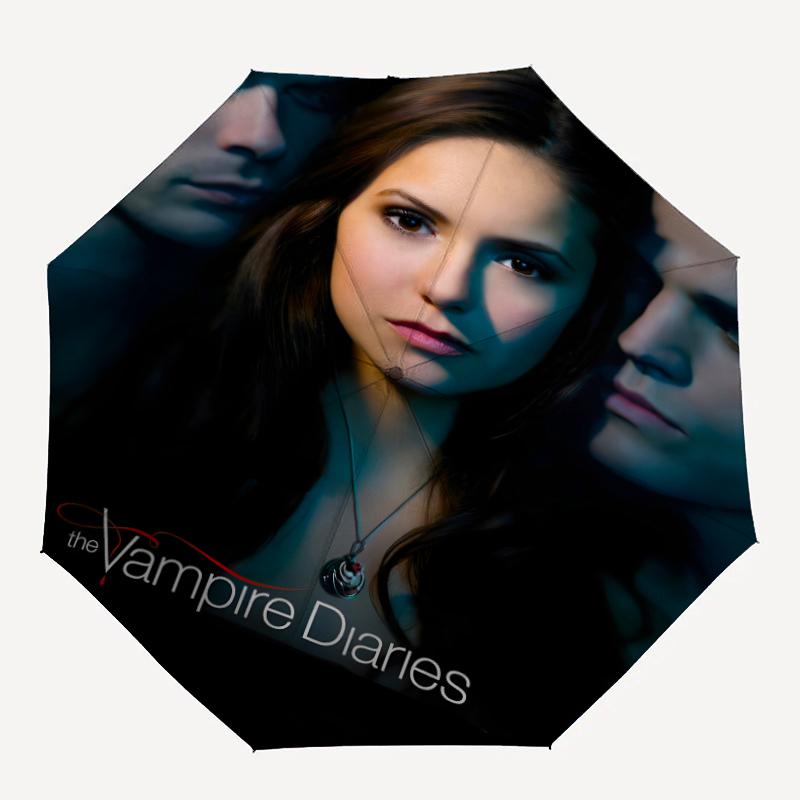 1pc The Vampire Diaries3 Umbrella, Sun Protection, And UV Shielding. It Has Eight Sturdy Ribs for Outdoor Use And Perfect Gift
