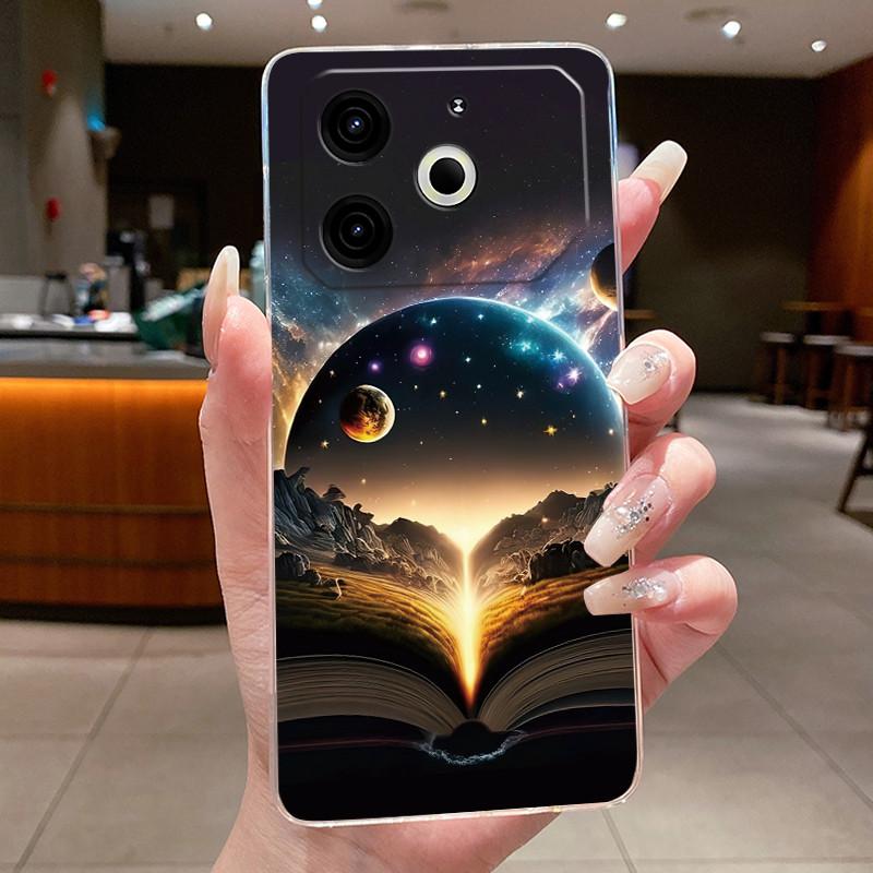 TPU Transparent Case For Tecno Pova 6 Neo Beautiful Bright Back Cover Stylish Viral Shockproof Soft Casing Butterfly Pattern