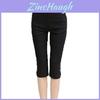 Moda Feminina Verão Sexy Macio Justo Elástico Capri Jeggings Para Um Look Trendy