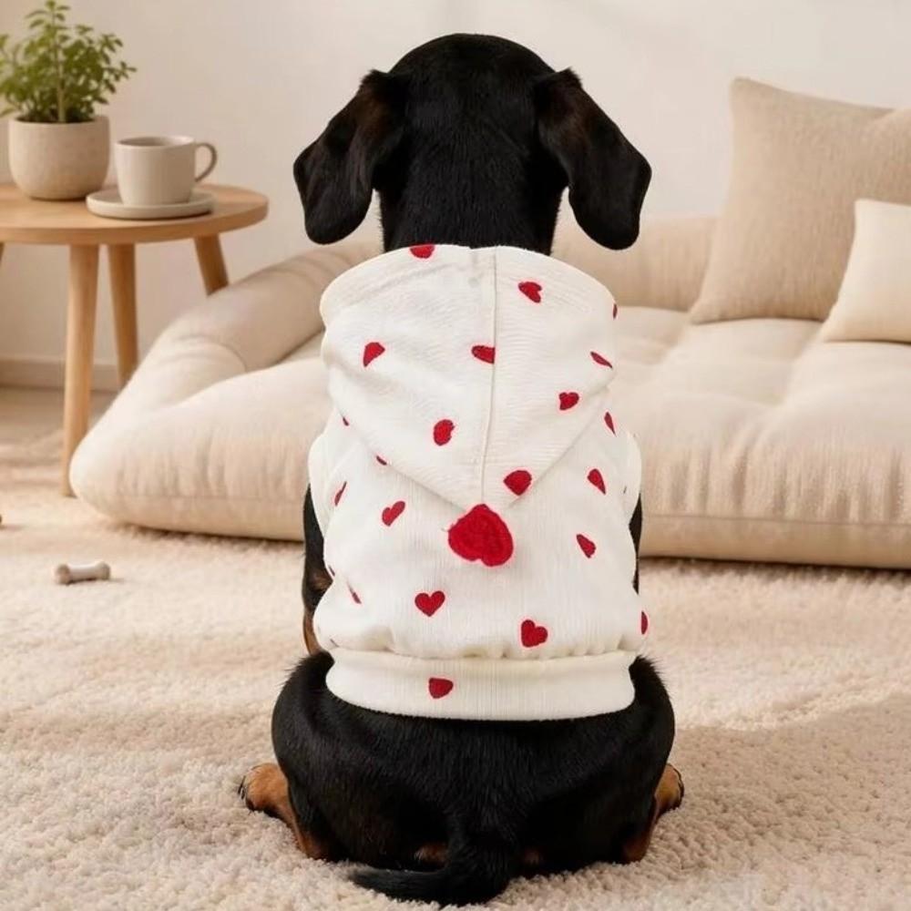 Breathable Dog Striped Hooded Hoodie Warm Cat Sweater Cute Puppy Sweatshirt Spring Autumn