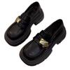 British style platform small leather shoes women's spring and autumn French Mary Jane single shoes 2025 new one-pedal muffin loafers