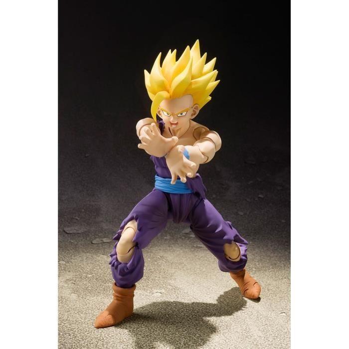 Figurine - BANDAI - Son Gohan Super Saiyan - 12 cm - Sous licence officielle - Action figures