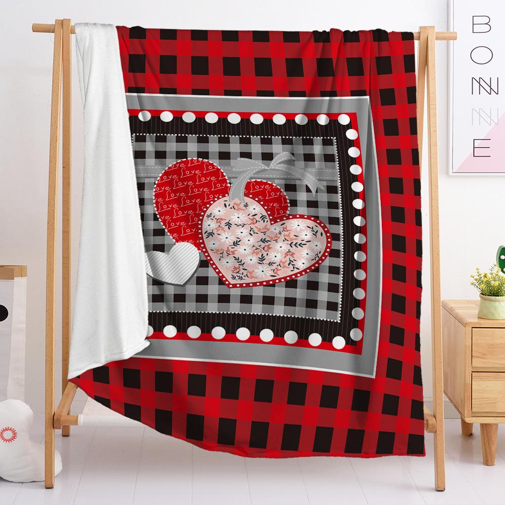 Valentine'S Day Blanket Love Flannel Blanket Autumn Spring Autumn European And American Sizes