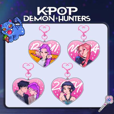 Acryl Herzform, Schlüsselanhänger Niedliche Animation Taschenanhänger KPOP Peripherie