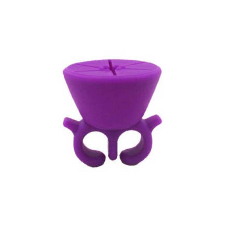 Portable Silicone Nail Polish Container Sleeve With Spillresistant Clamp For Manicurists