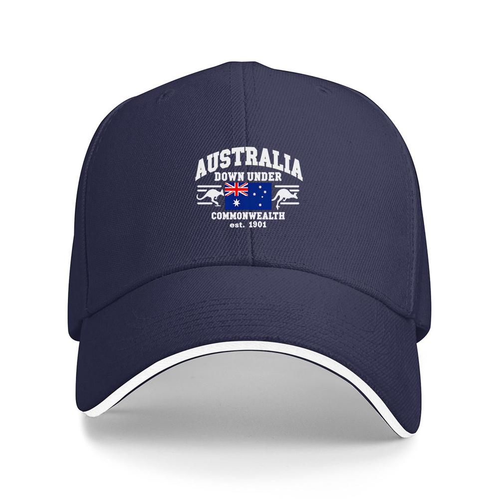 Australia Down Under Commonwealth Est 1901 Baseball Cap Polyester Adjustable Sporty Unisex Outdoor Hat