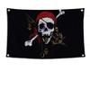 1pc Double Broken Skull With Knife Pirate Flag Flags And Banners Four Hole Flag Polyester Outdoor Decor Room Aesthetic