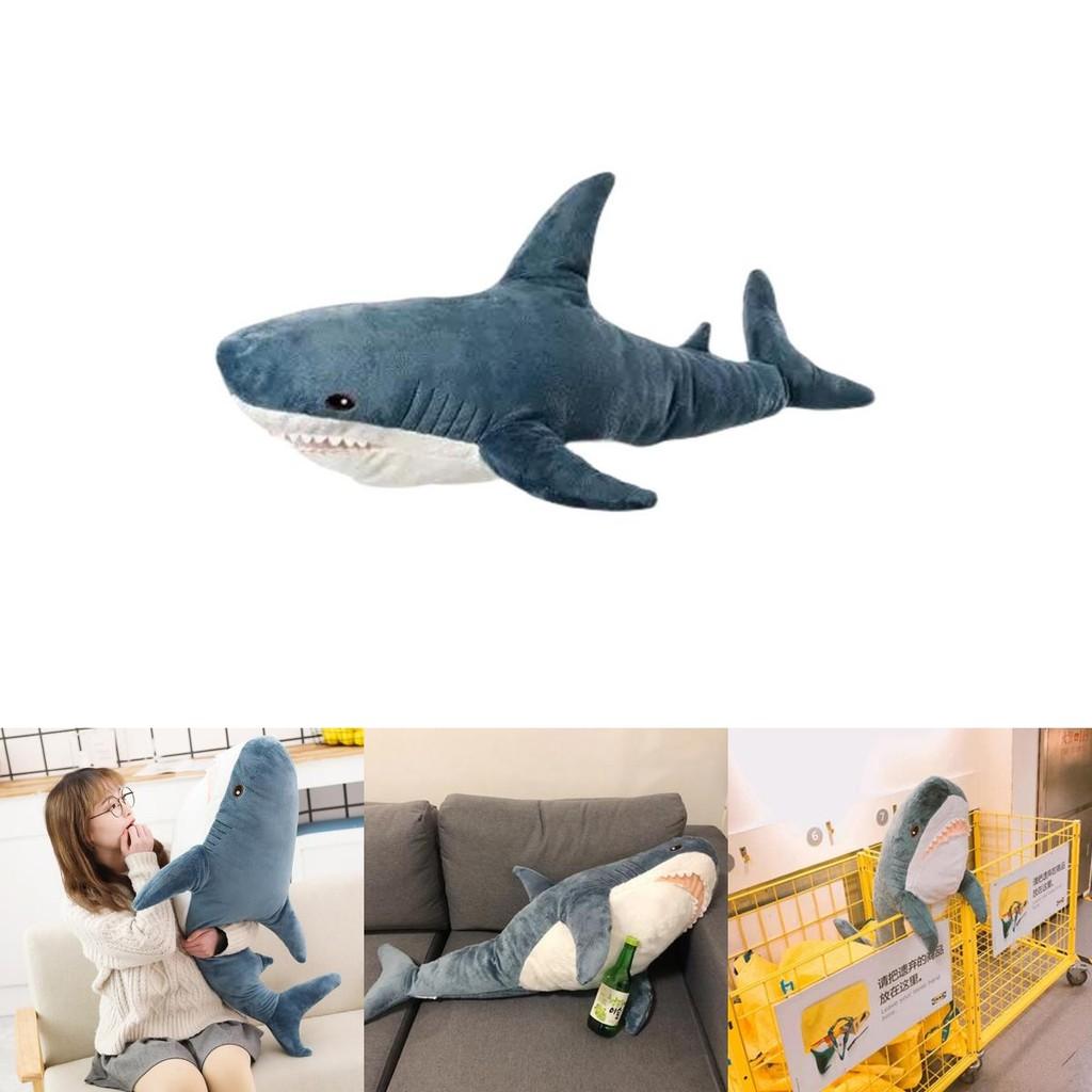 Peluche Réaliste Requin 3D Jouet Oreiller Pour Décoration Et Cadeau Pour Enfants