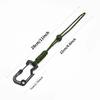 Outdoor Tactical Paracord Carabiner Backpack Hanging Buckle Multifunctional Keychain for Camping Emergency