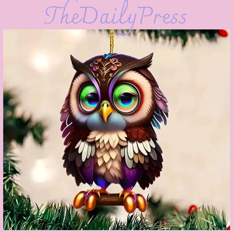 Cute Cartoon Acrylic Decorations For Car Rearview Mirror Stylish Holiday Charm