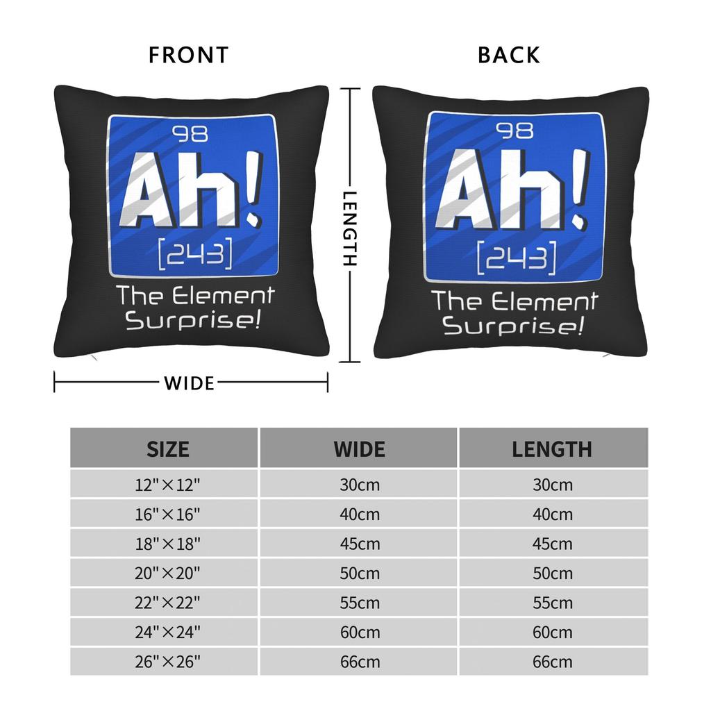 Ah! The Element of Surprise Pillow Case Comfy Pillow Cover For Couch Sofa Bedroom Novelty Cushion Cover