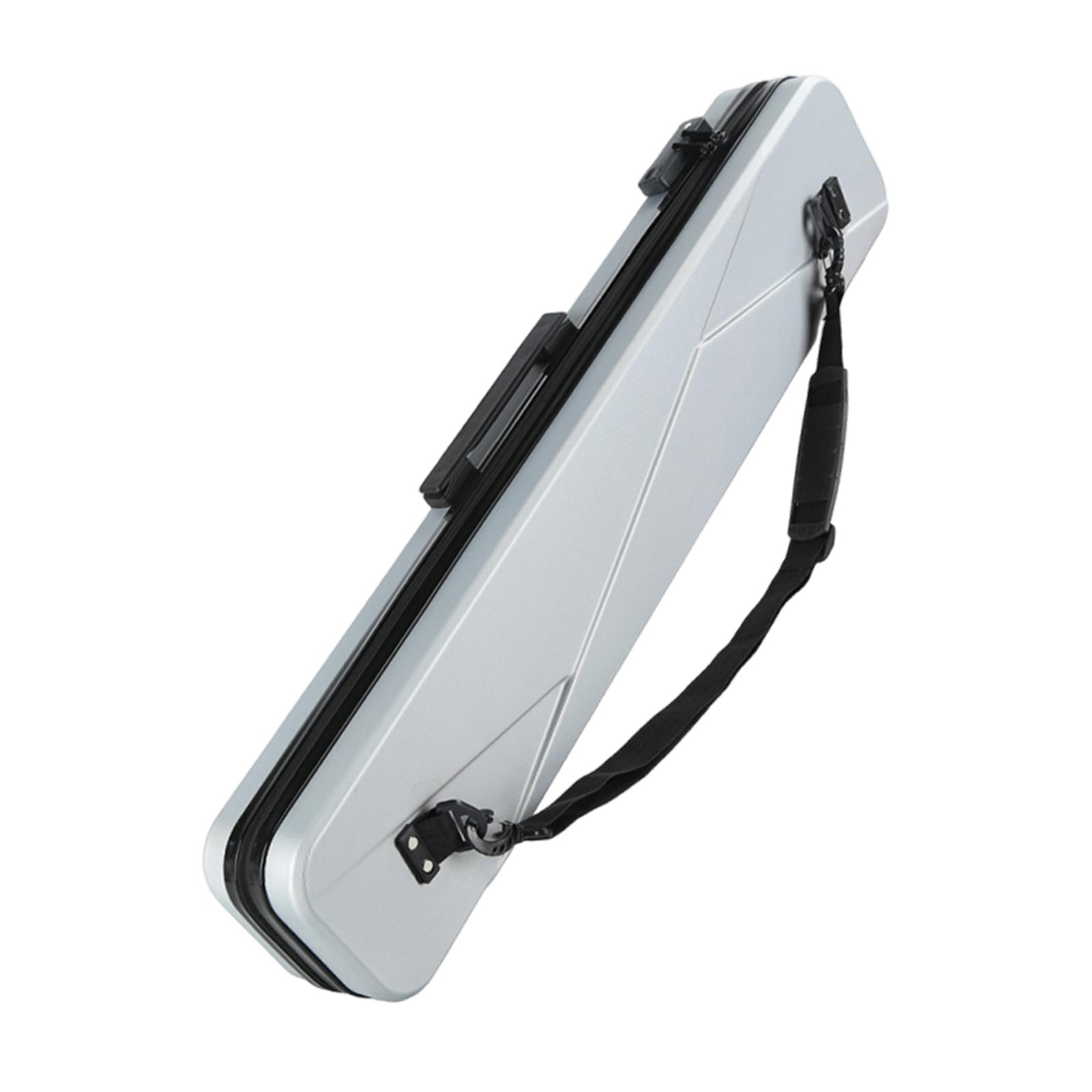 

Hard Pool Cue Case Container Portable Organizer Impact Resistant 1/2 Split Club Bag for Training Travel Practice Exercise