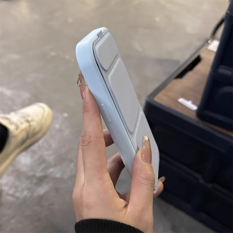 Husă inovatoare din piele pentru telefon pentru iPhone 17 16 15 14 13 12 11 Pro Max cu margine laterală pentru suport Magsafe, husă moale din silicon, rezistentă la șocuri