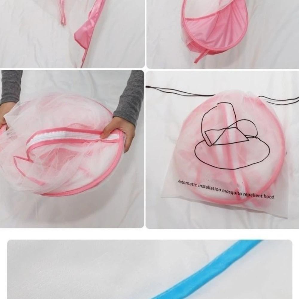 Portable Foldable Mosquito Net Breathable Mosquito Bar Frame Travel Mosquito Net  Camping