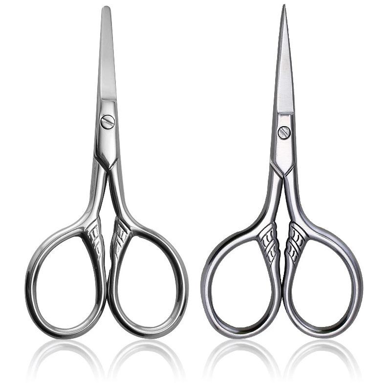 1pc Petits Ciseaux de Maquillage et de Toilettage en Acier Inoxydable Sourcils Pour Manucure Cuticules d'Ongles Tondeuse Barbe et Moustache Outil Poils de Nez