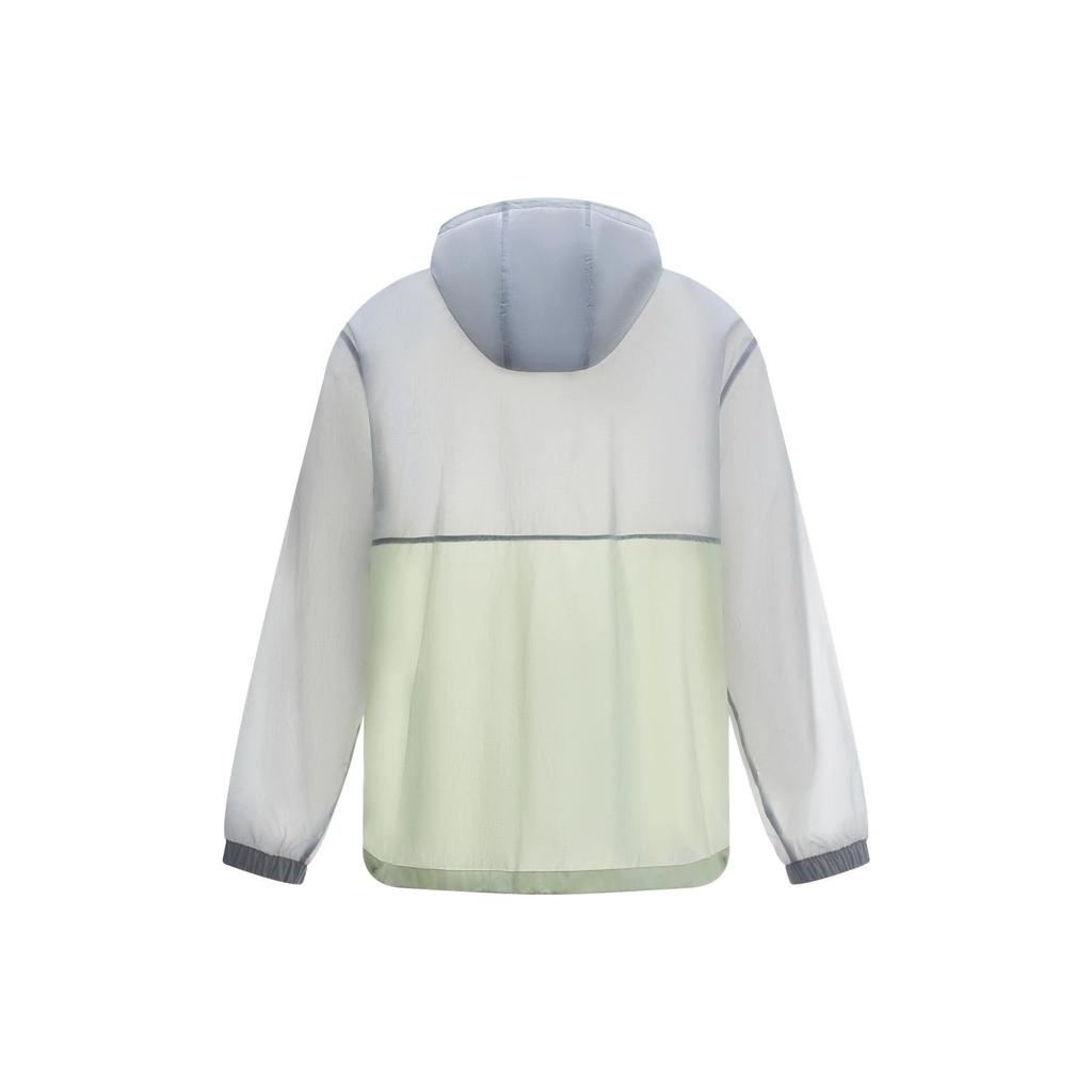 Li-Ning Solid Color Half-Zip Hooded Long Sleeve Windbreaker Jacket Men Jackets AFDT545-1