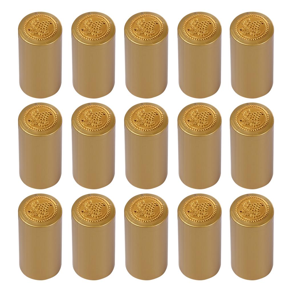 100 Pezzi Pellicola Termoretraibile Rossa per Bottiglie Homebrew Tappo Decorazione Termica Coperchi Sigillanti Etichette Copertura Vaso