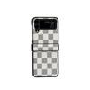 Checkerboard Retro Suitable for Samsung Zflip3/4 Mobile Phone Case Folding Screen Fashionable Flip Anti-fall Protection Case
