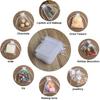 Hopttreely 100PCS Premium Sheer Organza Bags, White Wedding Favor Bags, 4x4.72 Jewelry Gift Bags for Party, Jewelry, Christmas, Festival, Bathroom