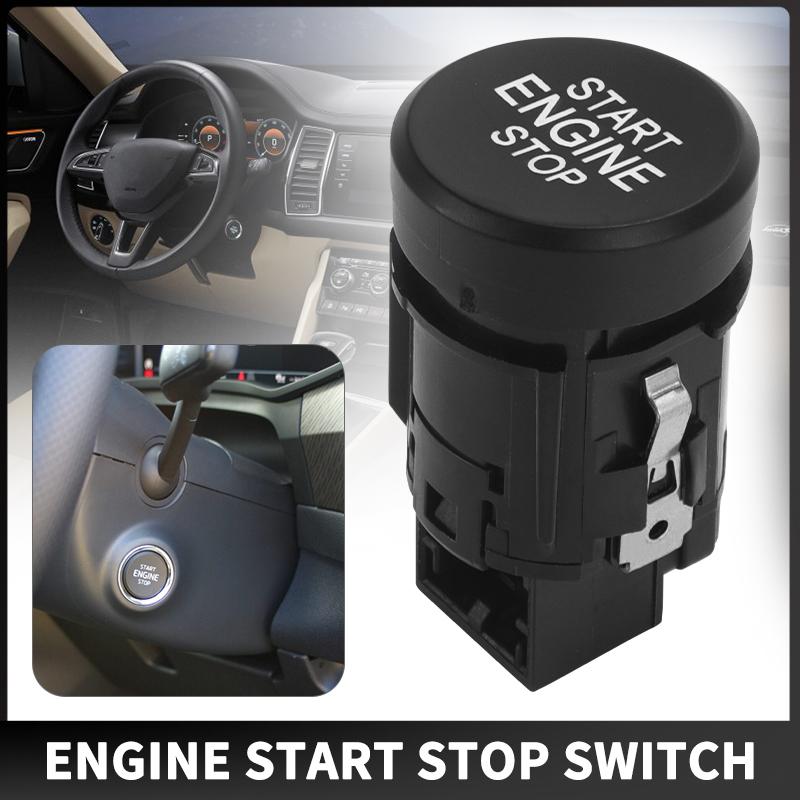 3V0905217A 3V0905217 Start Stop Power Button For Skoda Karoq 2018- Superb 2015- Octavia - Scala - Black