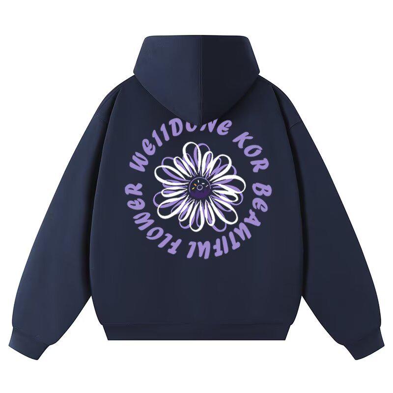 2025 Trendy American Letter Heavyweight Loose Hoodie - Unisex Spring/Autumn
