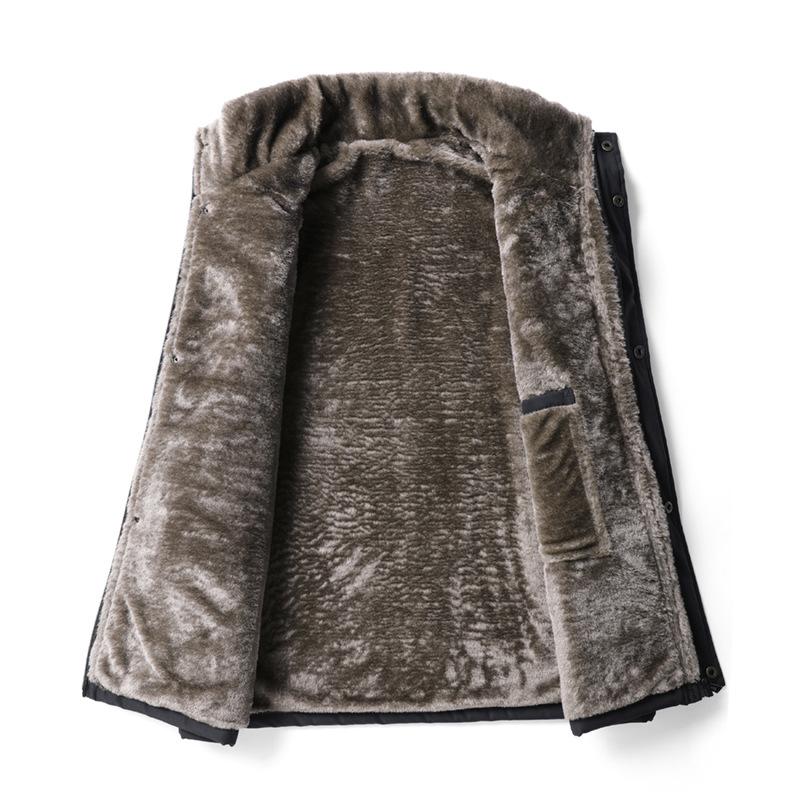 Pánská zimní vesta Silné vesty Pánská zateplená vesta Sametová teplá bez rukávů Pánská vesta Bunda