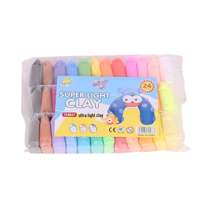 Handmade Ultra-light Children's Colored Clay Playdough Set with Tools