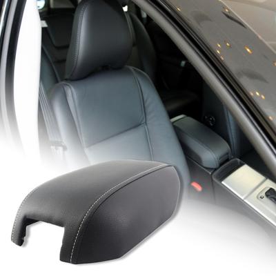 Car Armrest Cover Fine Workmanship Easy Installation Faux Leather Anti-scratch Center Console Armrest Lid Compatible with XC90 03-14