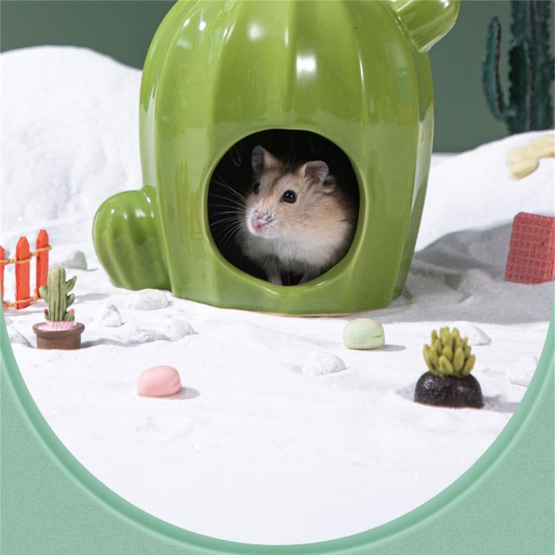 Hamster Cage Rodents Porcelain Nest Rabbit Bed House Supplies Guinea Pigs Ferret Nest Sleeping Cool Bed Small Pet Items