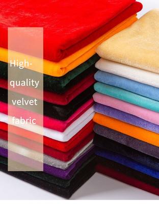 Tissu Velours Doré Large 1,6M/2M Épais Doux pour Rideaux, Nappes, Draperies de Scène et Décorations DIY