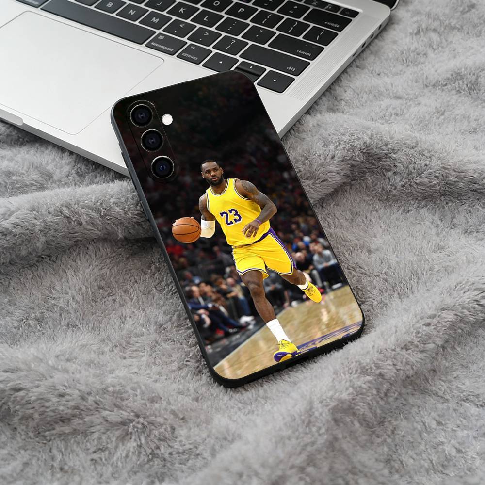 J-Ja-mes basketball Black Soft Silicone Phone Case for Samsung Galaxy A73, A71, A72, A70, A53, A52, A51