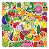 Hey Bear 60-Sheet Sensory Cartoon Fruit Graffiti Stickers for Baby's Waterproof Journal