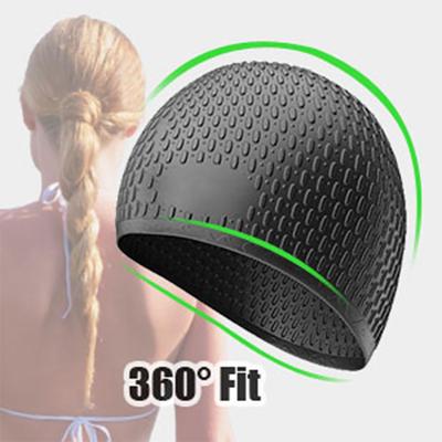 Silicone Swimming Cap with High Elasticity and Protruding Points Anti Slip Durable Tear Resistant and Non Falling Off