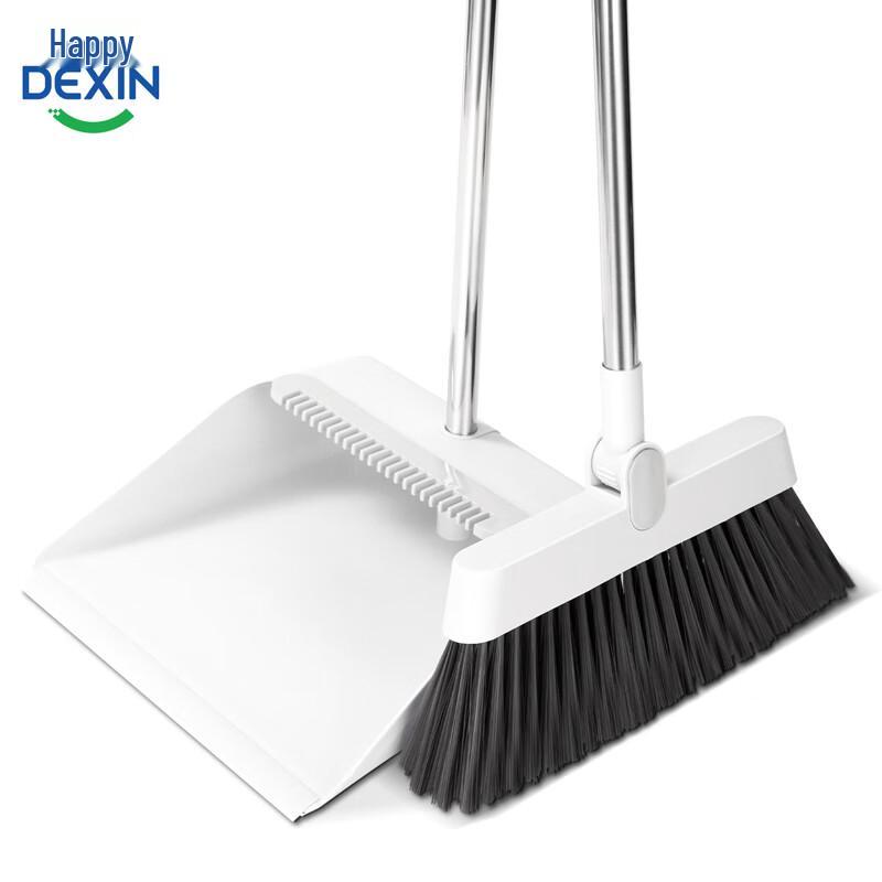 Deli Broom and Dustpan Set with Comb Teeth