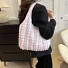 New Shoulder Bag Niche Beautiful Tote Bag Bubble Grid Women's Bag 2025 Spring Large-capacity Underarm Bag Tote Bag