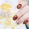 Celebrate Christmas Golden Nail Sequins Paillette 3D Metal Nail Art Charms Decoration Snowflake X'mas Boots Trees Pack