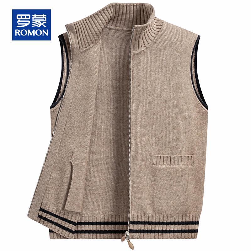 ROMON Men's Cashmere Blend Knit Vest