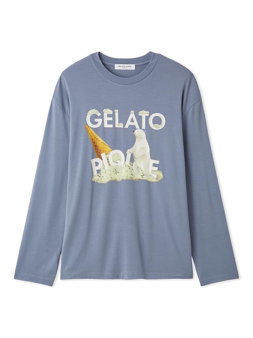 

Rayon Gelato Bear Print Long PMCT255952NVYL [HOMME] T-shirt
