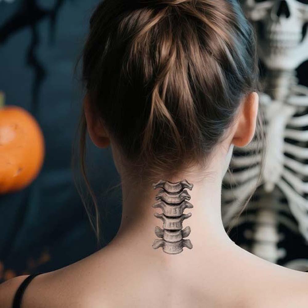 2pcs Disposable Halloween Face Tattoo Waterproof Skull Temporary Sticker Mouth Clown Tattoo  Men