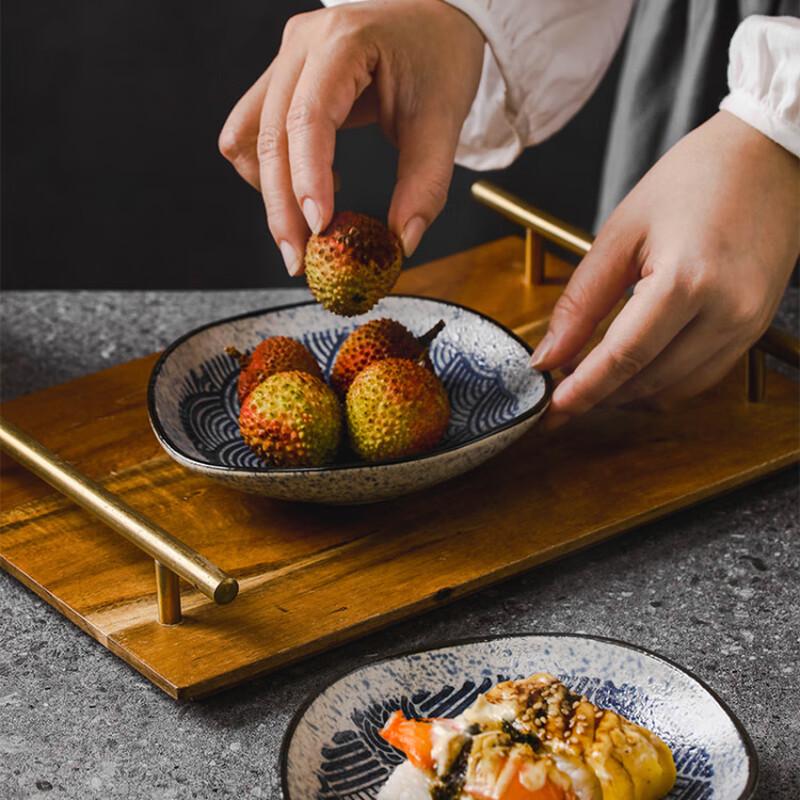 Japanese Style Ceramic Serving Plates Set