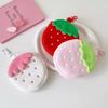 Rits Ontwerp Pluche Aardbei Sleutelhanger Lippenstift Kaarthouder Oortelefoon Tas Sleutelhanger Student