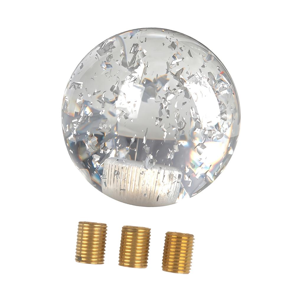 Clear Glass Hand Ball Gear Lever Gear Shifter Knob Modified Gear Stick Shifter For Automatic And Manual Car
