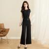Kebell Women's Elegant Short-Sleeve Two-Piece Set